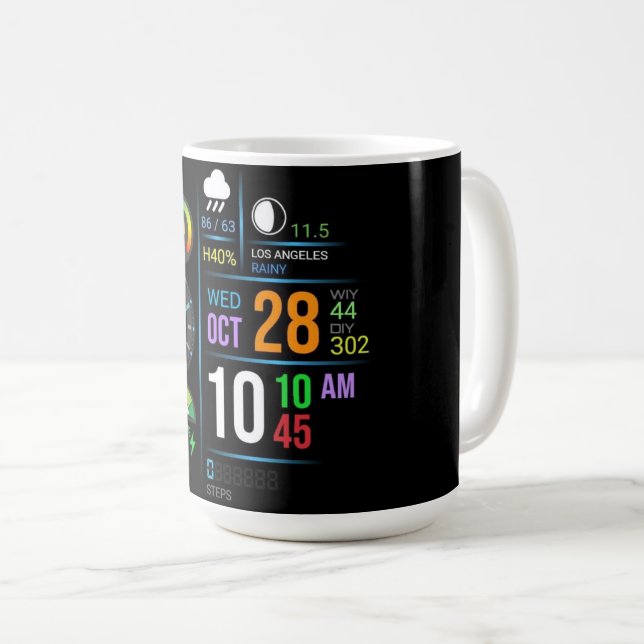 Café Caneca de Interface de Lógica de Desenvolvedor Bac (Frente Esquerda)