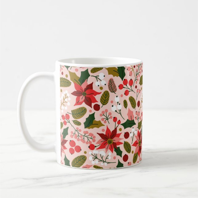 Café Caneca de inverno de Poinsettia (Esquerda)