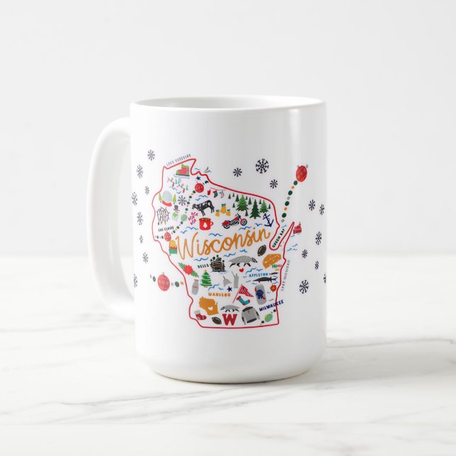 Café Caneca de Inverno de Wisconsin (Frente Esquerda)