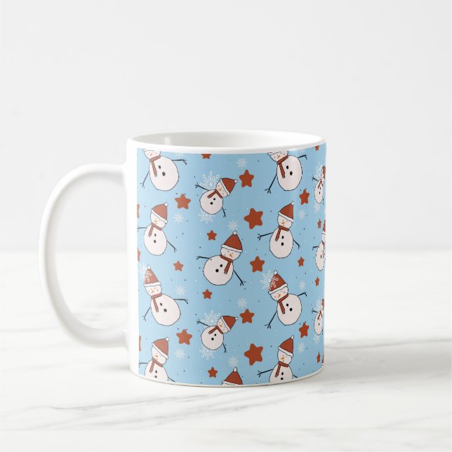 Café Caneca de Inverno Homem de Neve Fofo (Esquerda)