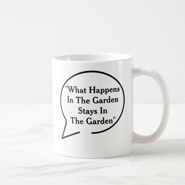 Café Caneca de jardinagem do tema das citações (Direita)