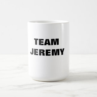 Café Caneca de Jeremy da equipe