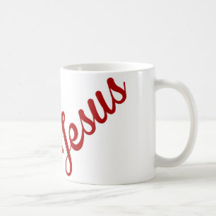 Café Caneca de Jesus da equipe vermelha e preta