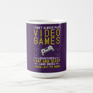 Café Caneca de Jogos Retrô com Citação Divertida de Jog