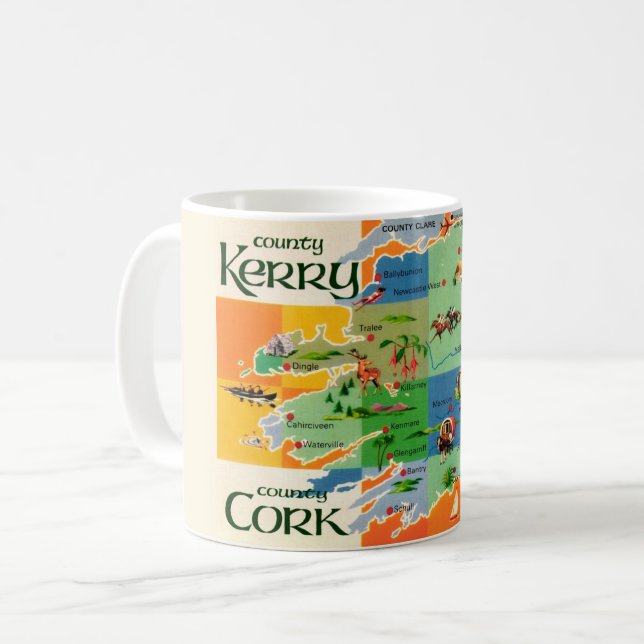 Café Caneca de Kerry & Cork da Irlanda (Frente Esquerda)