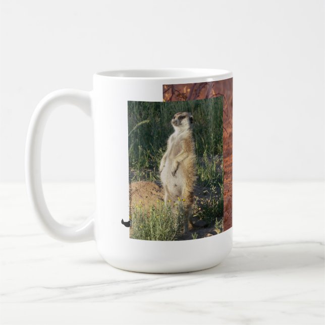 Café Caneca de Kleintjie Meerkat (Esquerda)