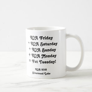 Café Caneca de KOA 2015 - "terça-feira gorda! "