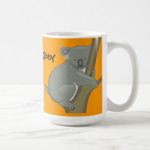 Café Caneca de Koala Personalizada para Crianças