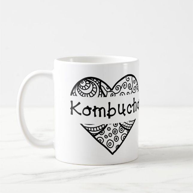 Café Caneca de Kombucha do coração (Esquerda)