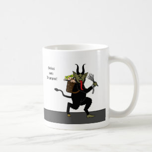 Café Caneca de Krampus do vom de Gruss (cumprimentos de