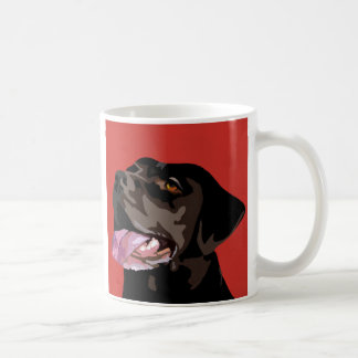 Café Caneca de Labrador do chocolate