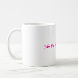 Café caneca de lágrimas de ex-namorado após separação d
