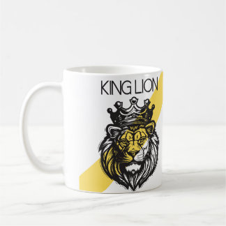 Café caneca de leão