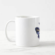 Caneca de Leitura da Mariposa da Fase Lunar - Cele