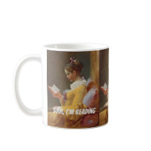 Caneca de Leitura Personalizada – Shh Estou Lendo