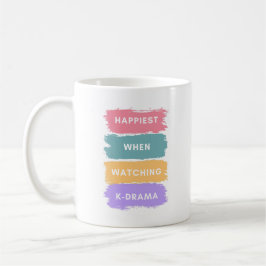 Café Caneca de Lettering de Kdrama para Amantes de Dram