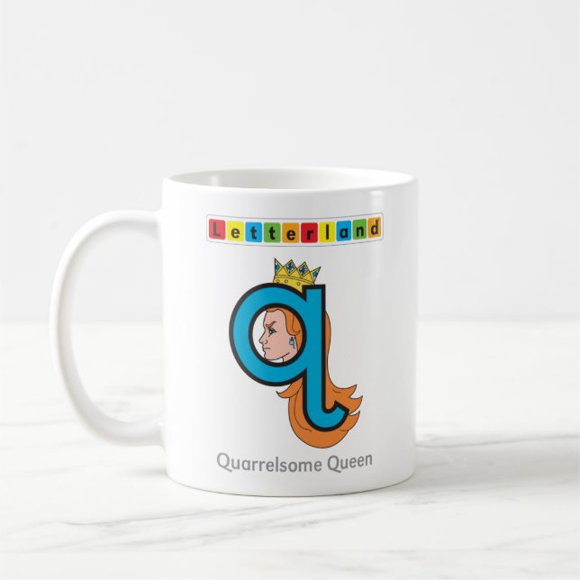 Café Caneca de Letterland | Qq (Esquerda)