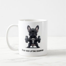 Café Caneca de Levantador de Peso Frenchie