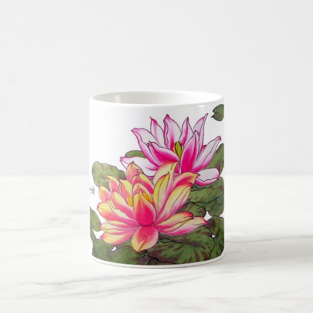 Café Caneca de Lillies da água (Centro)