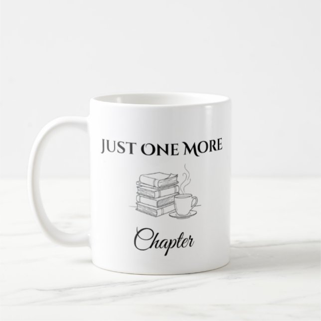 Café Caneca de Livro Minimalista Mais Um Capítulo (Esquerda)