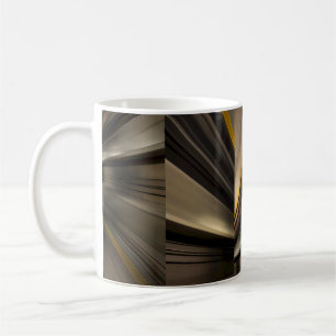 Café Caneca de Luz em Bronze Abstrato