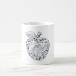 Café Caneca de Maçã de Cristal Facetado