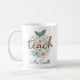 Café Caneca de Maçã para Professor – Maçã Vermelha Clás