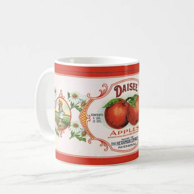 Café Caneca de Maçãs de Nova Jersey (Frente Esquerda)