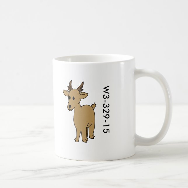 Café Caneca de madeira do antílope do crachá (Direita)