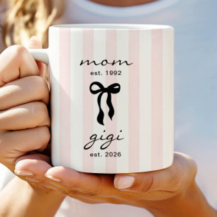 Café Caneca de Mãe para Gigi com Laço