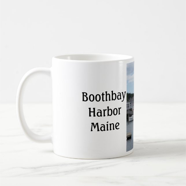 Café Caneca de Maine do porto de Boothbay do (Esquerda)