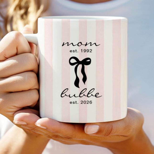Café Caneca de Mamãe para Bubbe Est com Laço (Criador carregado)
