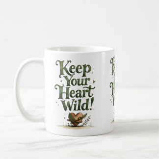 Café Caneca de Manhã Floresta Selvagem para o Coração