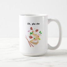 Caneca De Mão Esquerda - Oh Pho Sho - Foodie - Eng