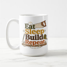 Café Caneca de Marcenaria Comemorar Dormir Construir Re