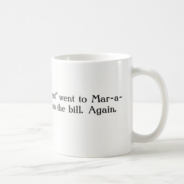 Café Caneca de Março-um-Lago do trunfo (Direita)