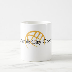Café Caneca de mármore da ópera da cidade