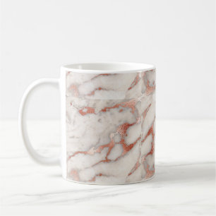 Café Caneca de mármore Dourado cor-de-rosa