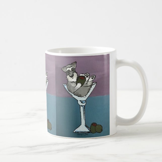 Café Caneca de Martini do Schnauzer (Direita)