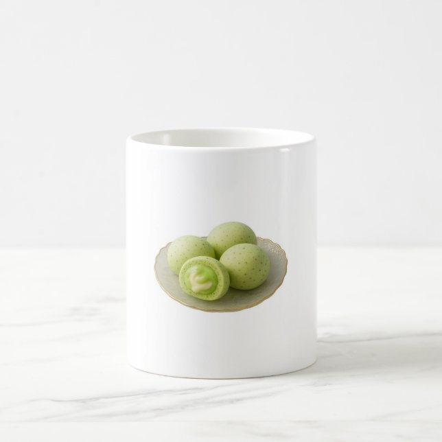 Café Caneca de matcha cortada (Centro)