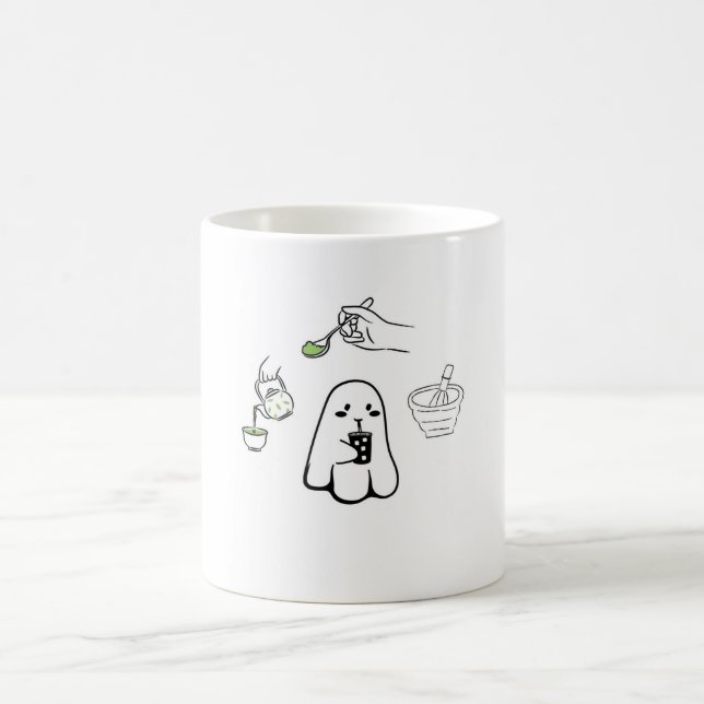Café Caneca de Matcha Fofa (Centro)