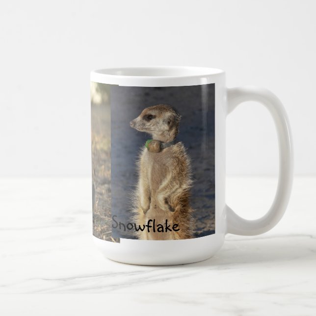 Café Caneca de Meerkat do floco de neve de Toblerone (Direita)