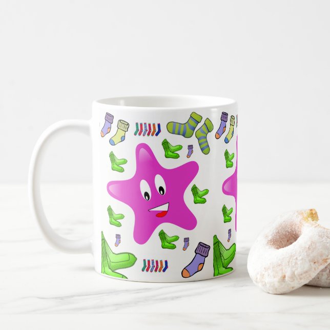 Café Caneca de Meias (Com Donut)