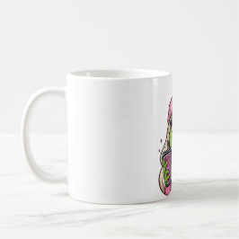 Café 💚 Caneca de Menina Merry Grinchmas