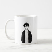 Caneca de Menino Anime Minimalista