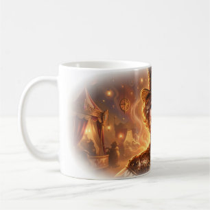 Café Caneca de Mestre de Circo Steampunk Palhaço Fogo