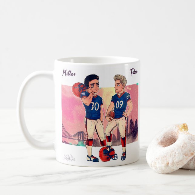 Café Caneca de Miller e de garra (Com Donut)