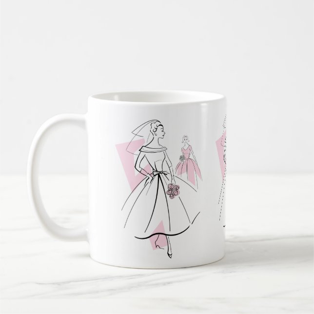 Café Caneca de Moda Cor-de-Rosa (Esquerda)