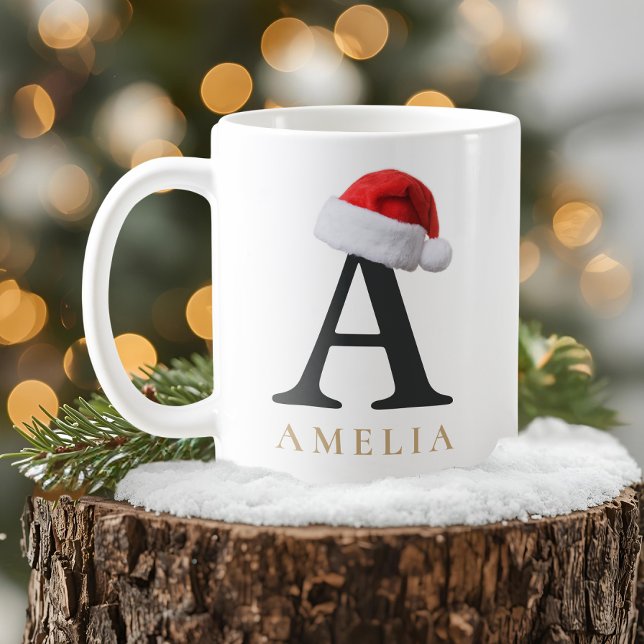 Café Caneca de Monograma de Natal (Criador carregado)