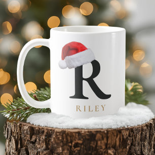 Café Caneca de Monograma de Natal